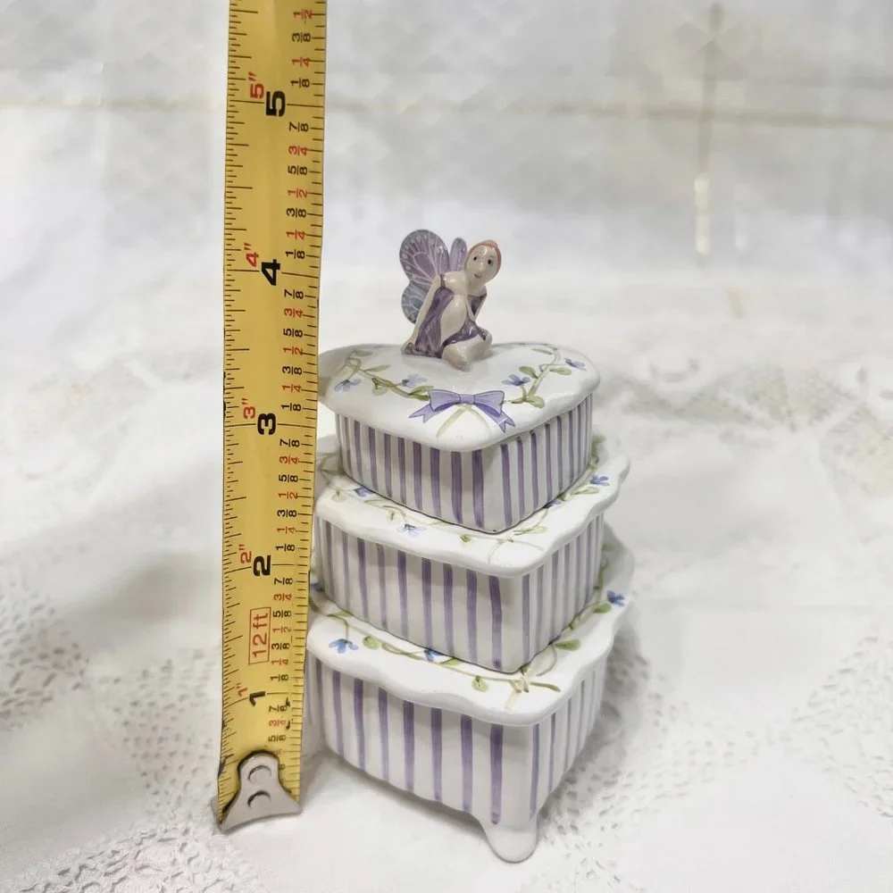 Vintage KHIM Porcelain Trinket Box Jewlery Box